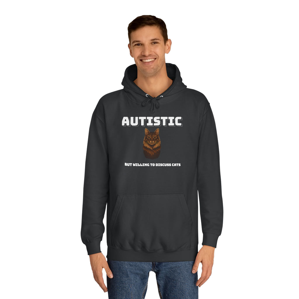 Autistic Cat Lover College Hoodie
