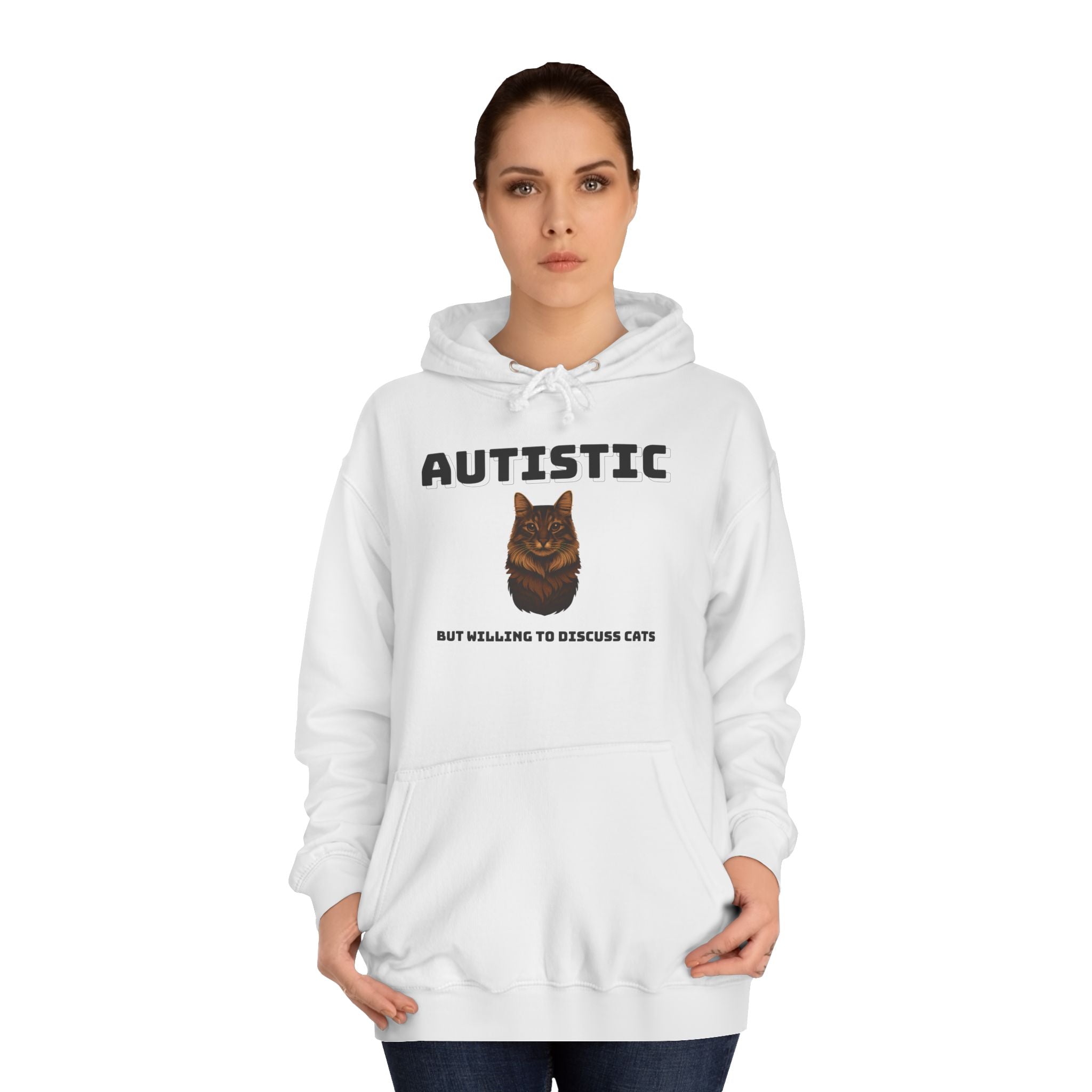Autistic Cat Lover College Hoodie