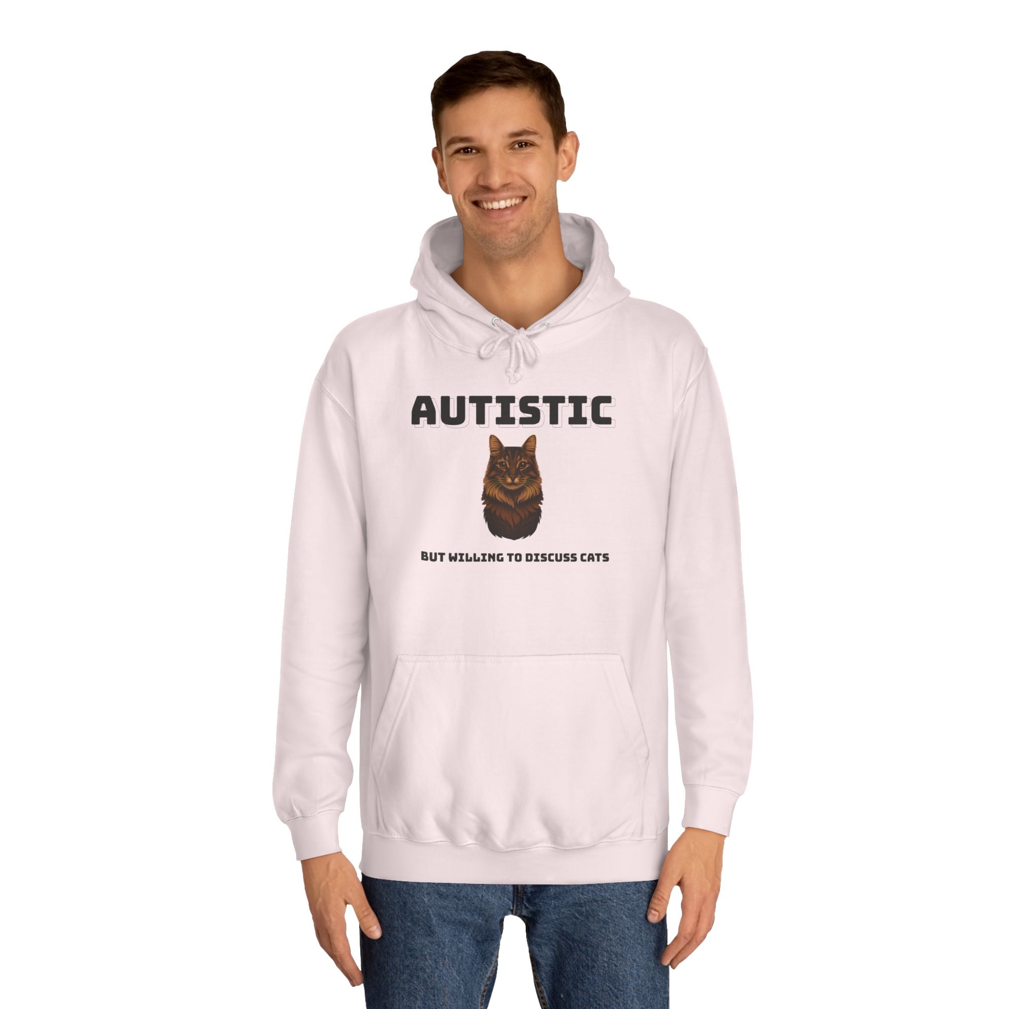 Autistic Cat Lover College Hoodie