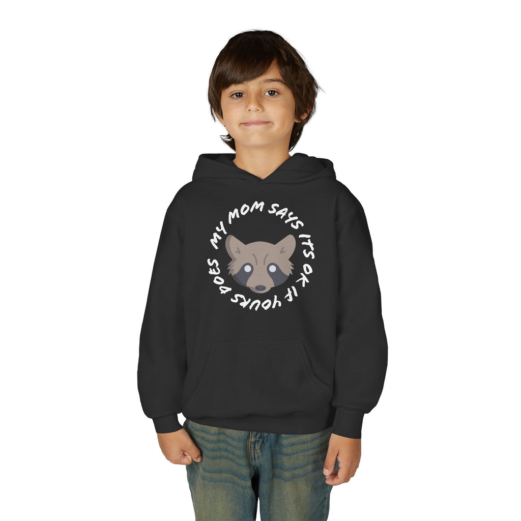 My Mom Says It's Ok If Yours Does Kids Hoodie