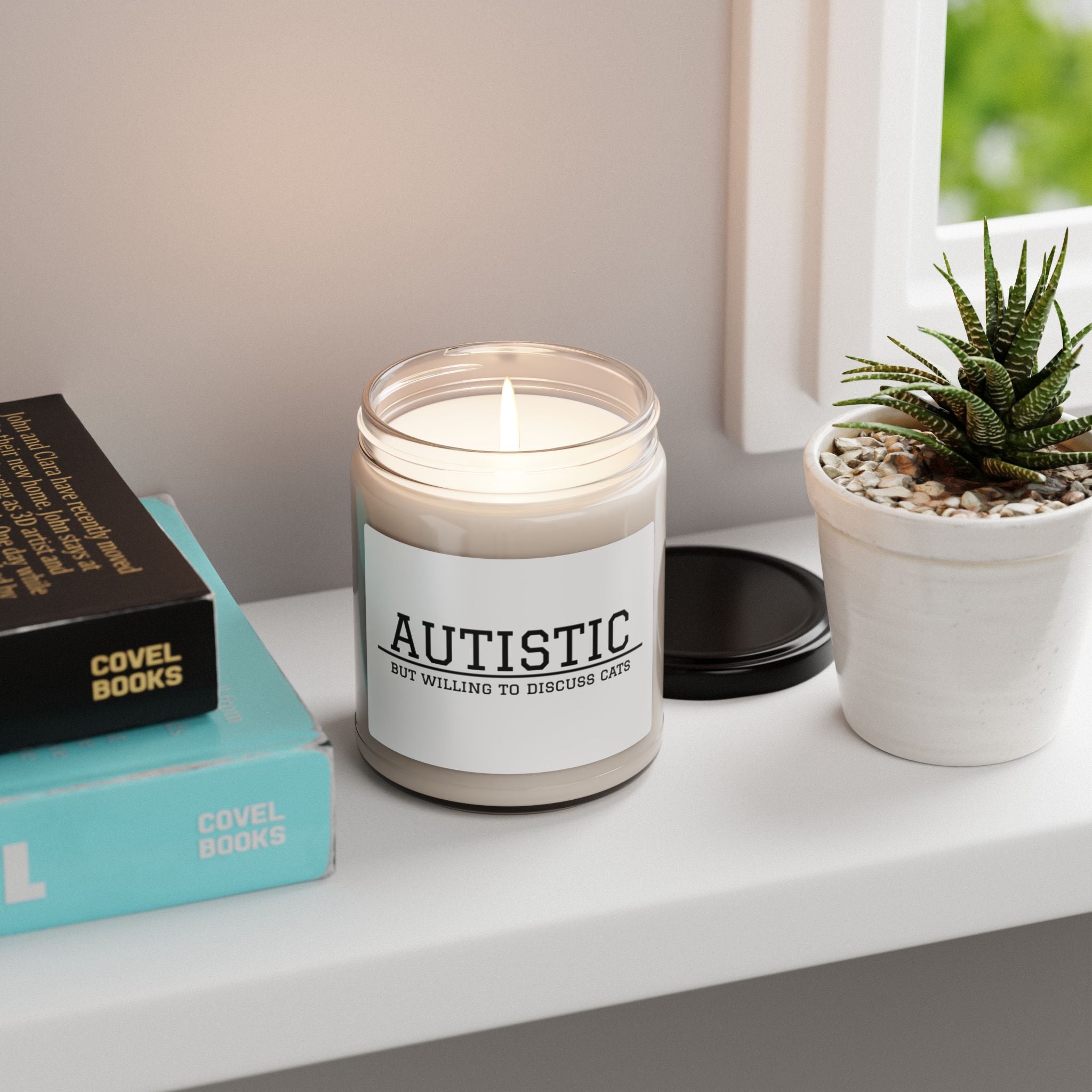 Autistic But Willing To Discuss Cats Scented Soy Candle