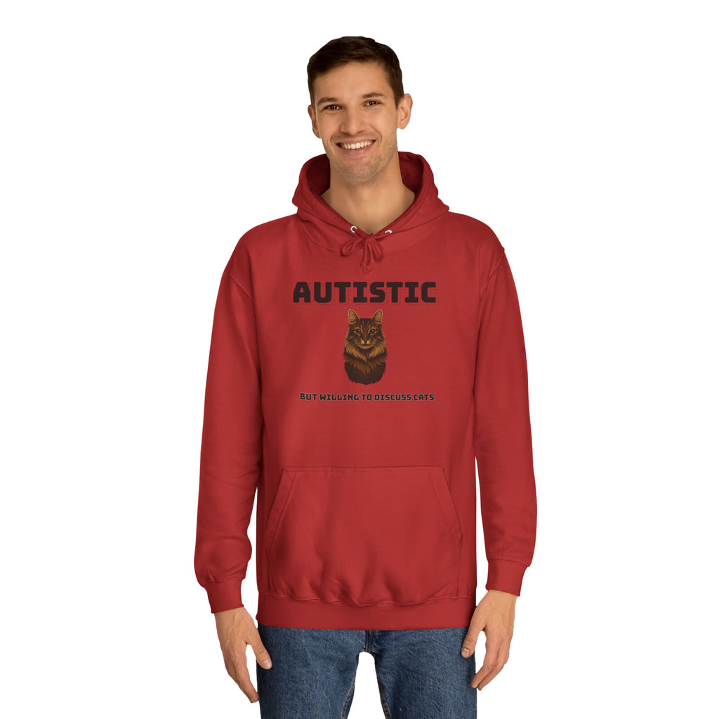 Autistic Cat Lover College Hoodie