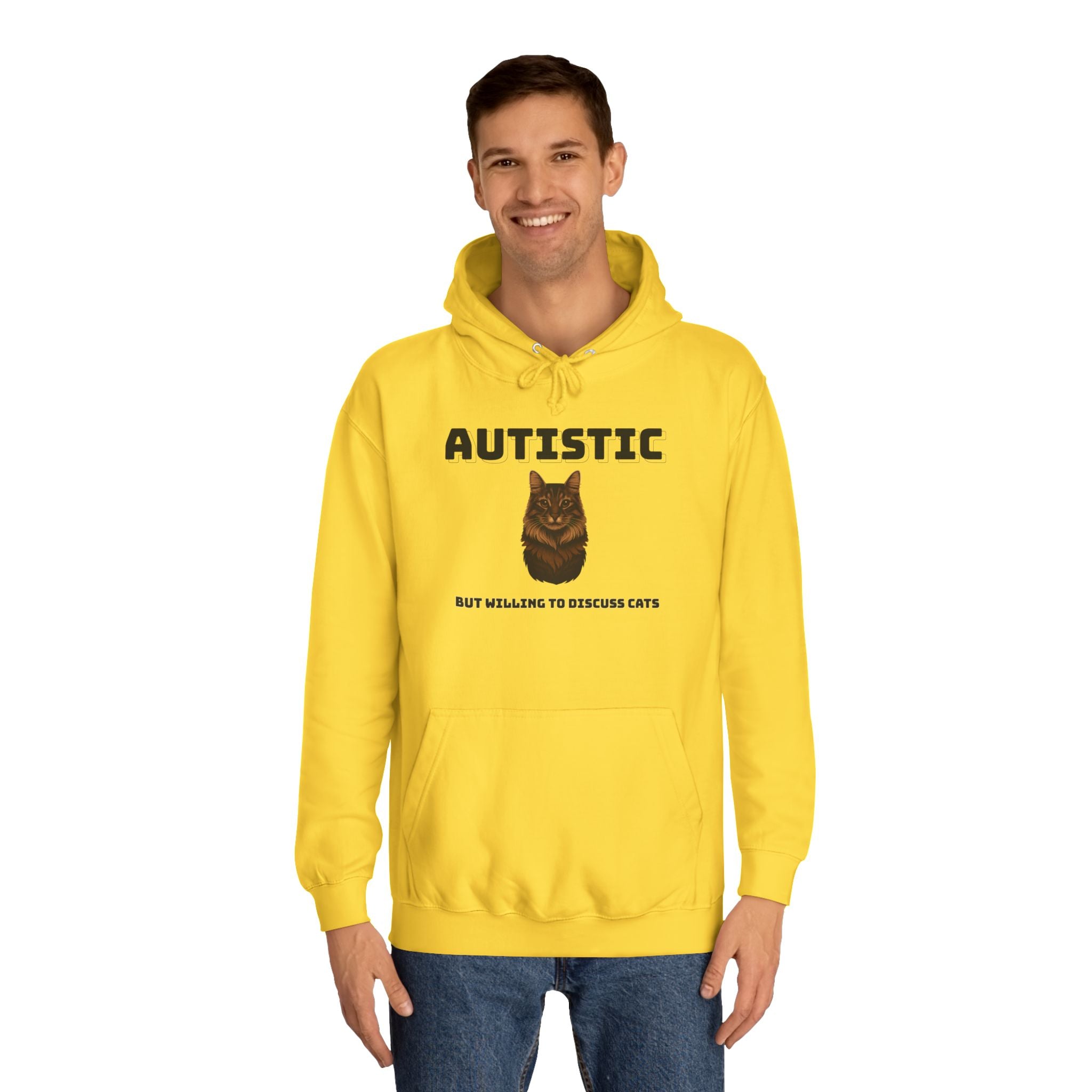 Autistic Cat Lover College Hoodie