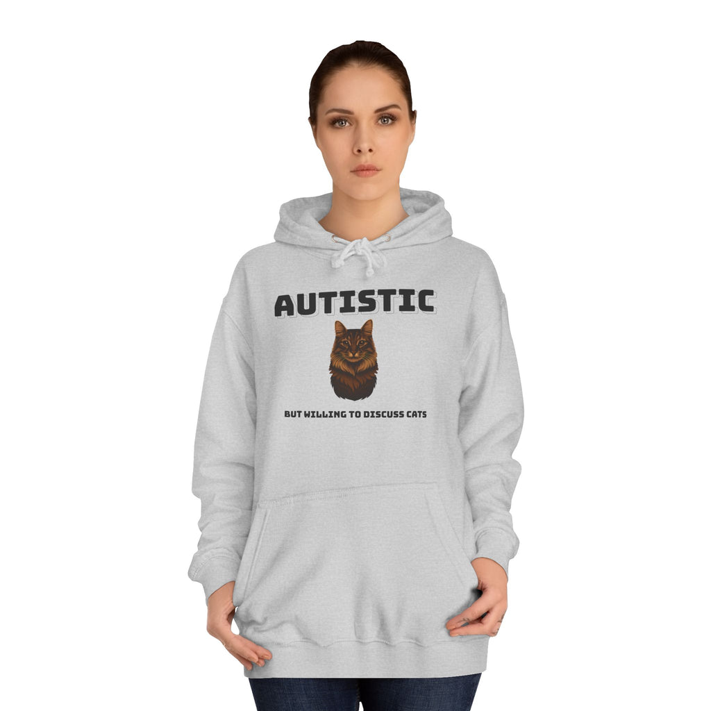 Autistic Cat Lover College Hoodie